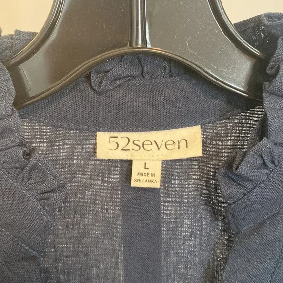 Tri- Color Linen Dress - Picture 2 of 7